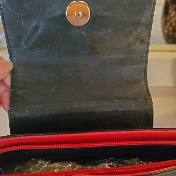 Balenciaga Red With Black Handbag ,vintage. - Picture 8 of 13